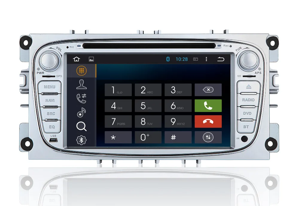 Clearance Quad Core+2G RAM Android 7.1 Car DVD GPS Navigation System for Ford Focus/Mondeo/S-max/C-max/Galaxy Car Radio Head unit Canbus 3