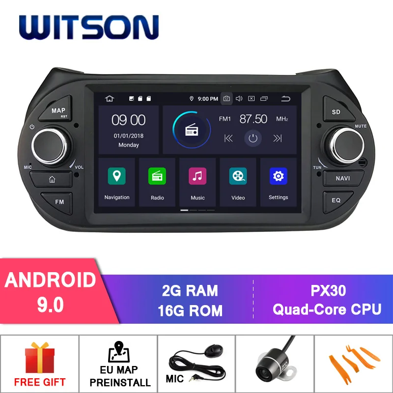 Discount WITSON Android 9.0 car dvd gps player for For DECKLESS FIAT FIORINO 4GB RAM car audio gps dvd car radio car gps dvd player 1 Discount WITSON Android 9.0 car dvd gps player for For DECKLESS FIAT FIORINO 4GB RAM car audio gps dvd car radio car gps dvd player 1