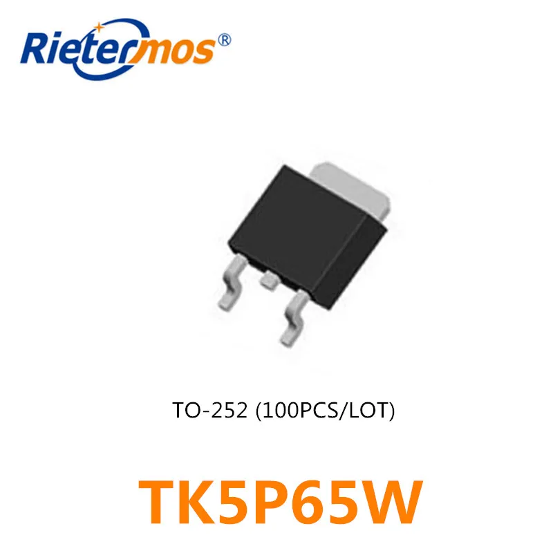 100 шт. N-CHANNEL TK5P65W TK5P65 5P65W TO252 высокого качества