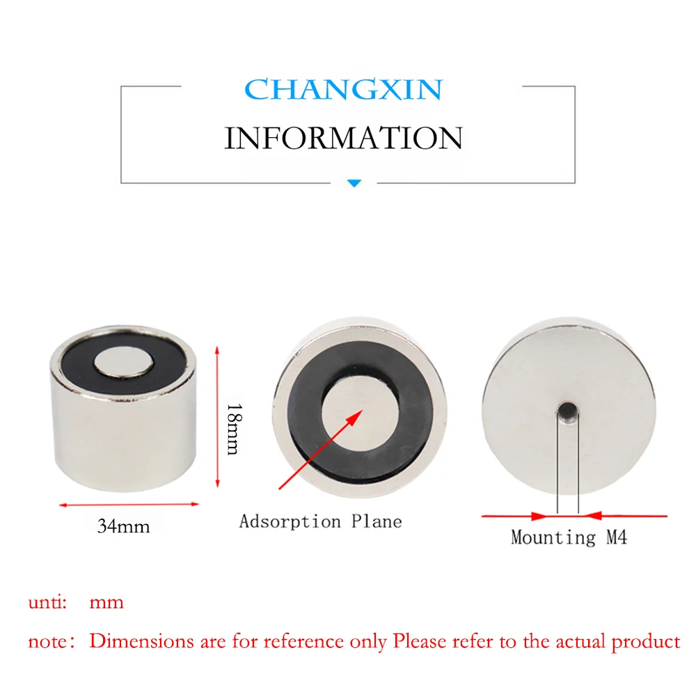 34*18 мм всасывающий 18кг 180n Dc 12 В мини Электромагнит Электромагнитный Электрический Подъемный электромагнит сильная фиксация Diy 12 В