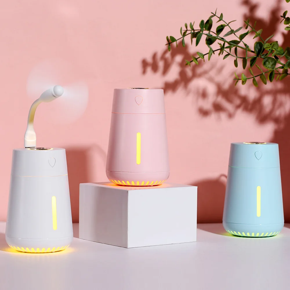 

DHaws Mini USB Air Humidifier with LED Night Light Spray Water Meter USB Car Air Purifier Diffuser Large Capacity Home Office