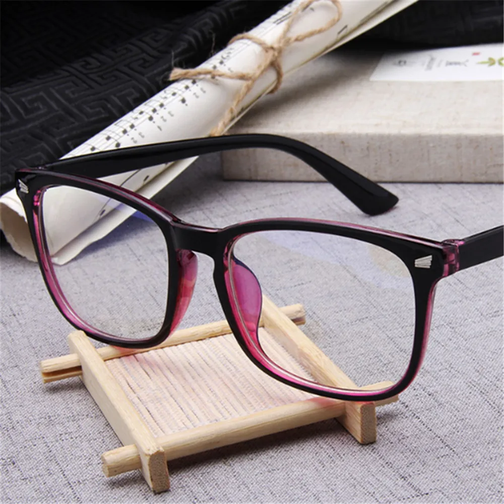 

1 pc Women Men Transparent Computer Reading Glasses Spectacle Frame Anti Blue Ray Clear Lens Eyeglasses