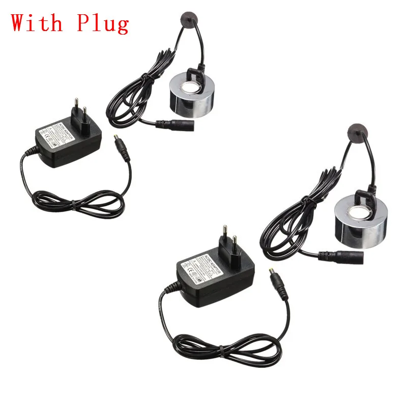 

2Pcs With EU Plug Or No Plug Humidifier Ultrasonic Mist Maker Industrial Incubator 24V Nebulizer Atomizer Head Fogger 45mm