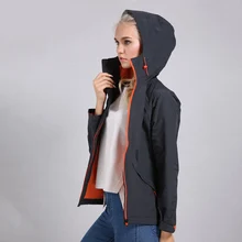 Women Autumn Breathable Waterproof Hooded Windbreaker Fishing Trekking Coat Outdoor Jacket Thin Hiking Camping Jackets facecozy men waterproof hiking jackets one layer thin spring summer autumn windbreaker camping hunting outdoor male hooded coat