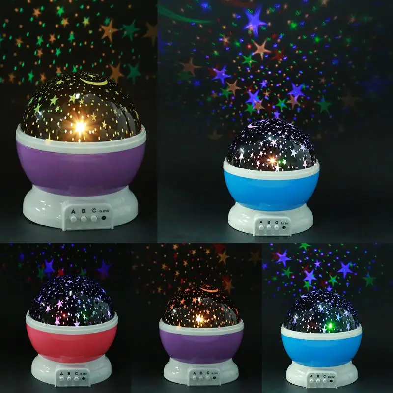 

Novelty Stars Starry Sky Night Light Rotating Projector Night Lamp Projection LED Lights USB Lamp Nightlight Lighting Decoration