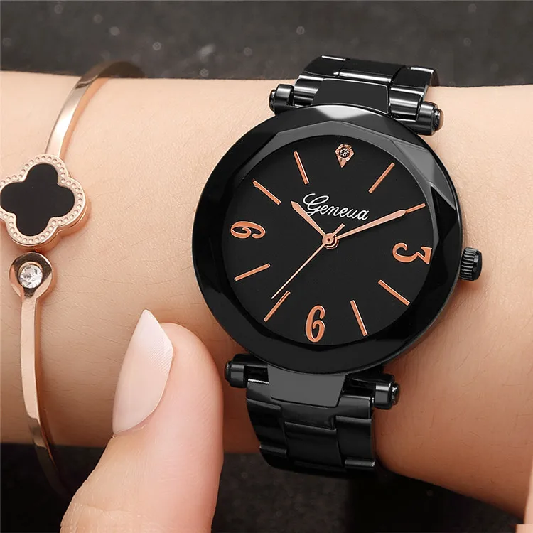 Geneva Watch Stainless Steel Women Top Brand Luxury Diamond Clock Ladies Wrist Watches Relogio Feminino Femme huismerk kopen in de aanbieding Geneva Watch Stainless Steel Women Top Brand Luxury Diamond Clock Ladies Wrist Watches Relogio Feminino Femme huismerk kopen in de aanbieding