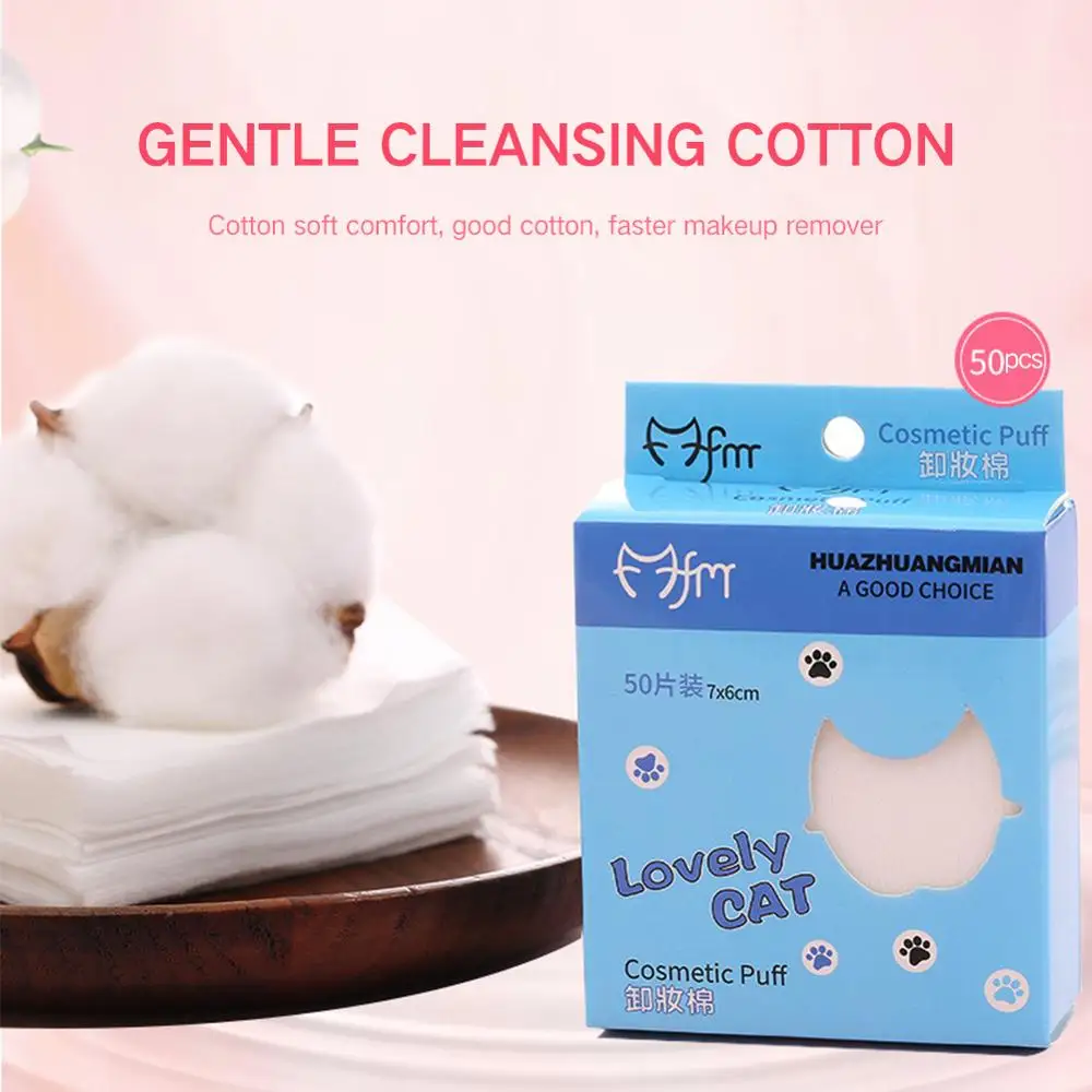 

Super soft cleansing makeup remover cotton 3 layer pad seal wash bashing travel bag cosmetics 100pcsCW29
