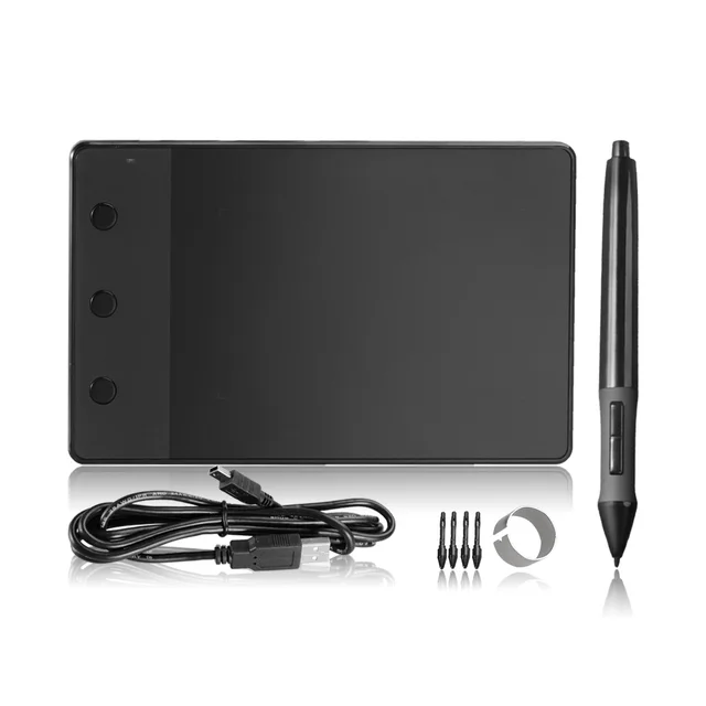 Cheap HUION H420 4 x 2.23" Signature Art Design Professional Graphics Drawing Tablet tableta grafica USB Digital Pen For PC Computer