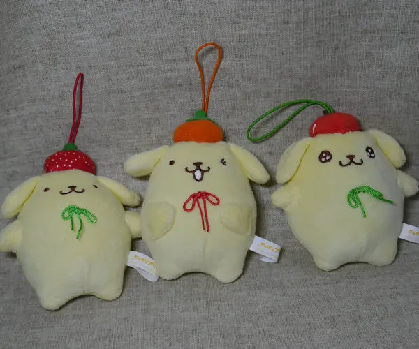 

new Pom Pom Purin Keychain style stuffed plush doll toy 8cm 3"