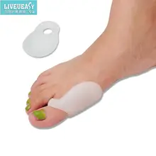 200 пар банен Чехлы большой палец протектор ног охранника большого пальца стопы боль снять вальгусной Toe Сепаратор курьером