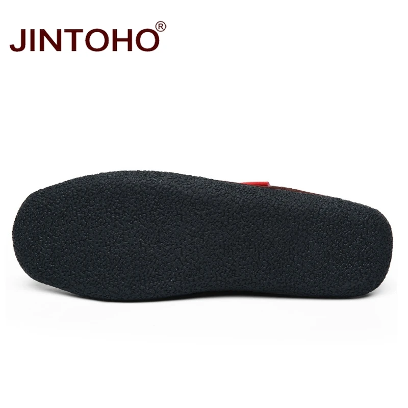 JINTOHO зимняя обувь для снега брендовая мужская модная повседневная кожаная