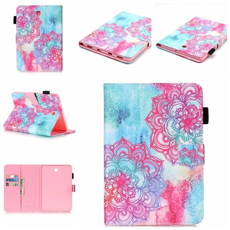 For Samsung Galaxy Tab S2 8.0 SM-T710  T715  T713 T719 Case Stylus Holder Wallet Smart PU Leather Smart Card Slots Flip Cover (2)