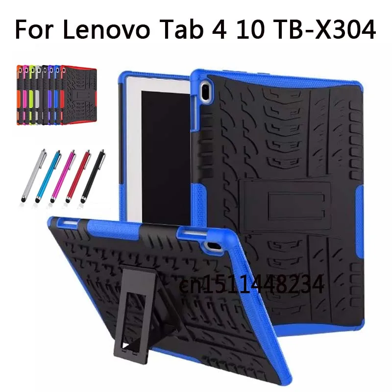 

Case For Lenovo TAB4 Tab 4 10 TB-X304L TB-X304F TB-X304N Cover Heavy Duty 2 in 1 Hybrid Rugged Durable Funda Tablet Stand Shell