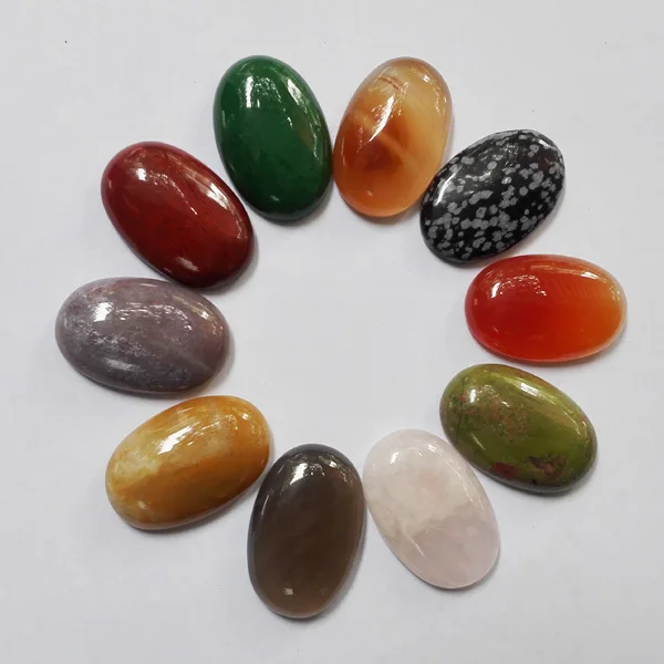 

Wholesale 30*20MM Nature Stone Oval cab shape Beads for jewelry making Mixed cab cabochon 10Pcs/lot Free shipping