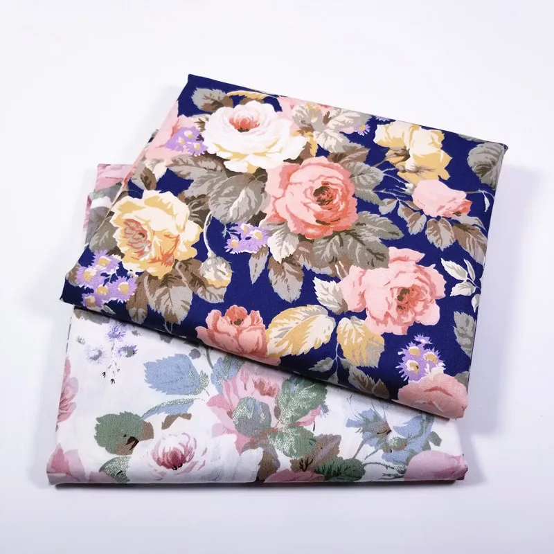 

2pcs/lot New Floral Series Twill Cotton Fabric,Patchwork Cloth DIY Sewing Quilting Fat Quarters Material For Baby&Child