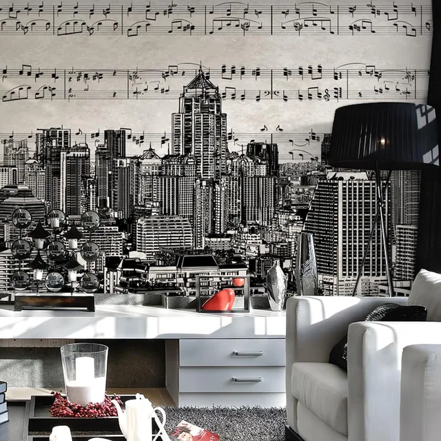 custom 3d mural sheet music wallpaper school living room stadium sheet music wallpaper for walls