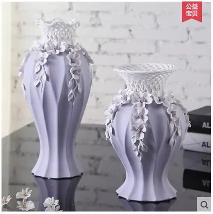 

purple creative ceramic wedding flowers vase pot home decor crafts room decoration objects porcelain figurine wedding vase gifts