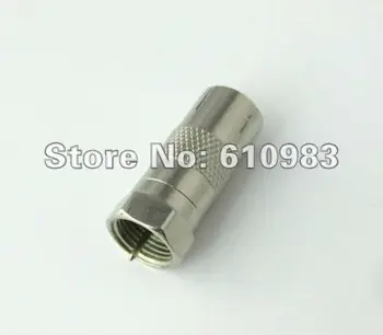 

(100 pieces/lot) nickelplated straight F male to DVB-T TV Pal female connector adapter