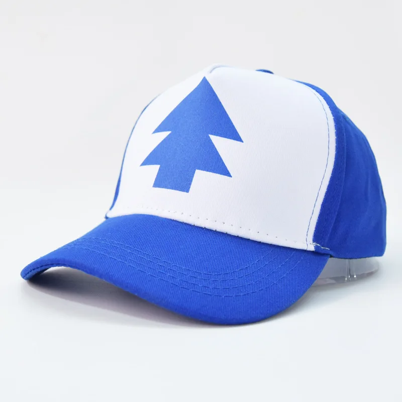 Gravity Falls Dipper Pines Cosplay Hats Dipper Baseball Caps Cosplay Accessories Hat Canvas Caps Adjustable Peaked Cap scary halloween costumes Cosplay Costumes