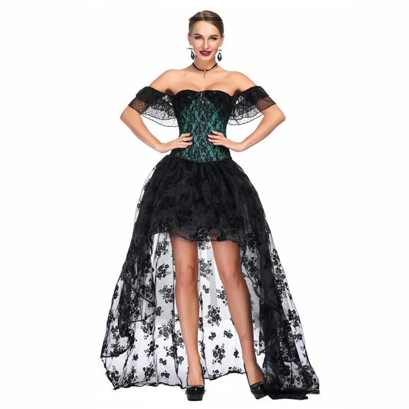 

Womens Vintage Waist Slimming Corset Bustier Top Sexy Bride Lace Up Party Corselet Club Bodysuits Steampunk Plus Size Bustiers