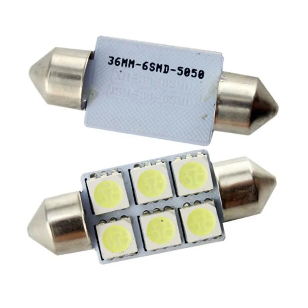 LaLeyenda 12 В гирлянда 36 мм 39 мм светодиодный C10W C5W 3SMD 6SMD 16 SMD 5050 лампочка автомобильный светильник номерного знака авто корпус интерьерные купольные лампы