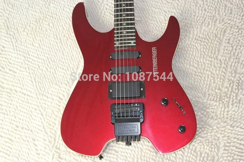 

Wholesale - hot selling low price Special sale Top Quality STEINBERGER (Stackelberg) headless electric guitar in red color