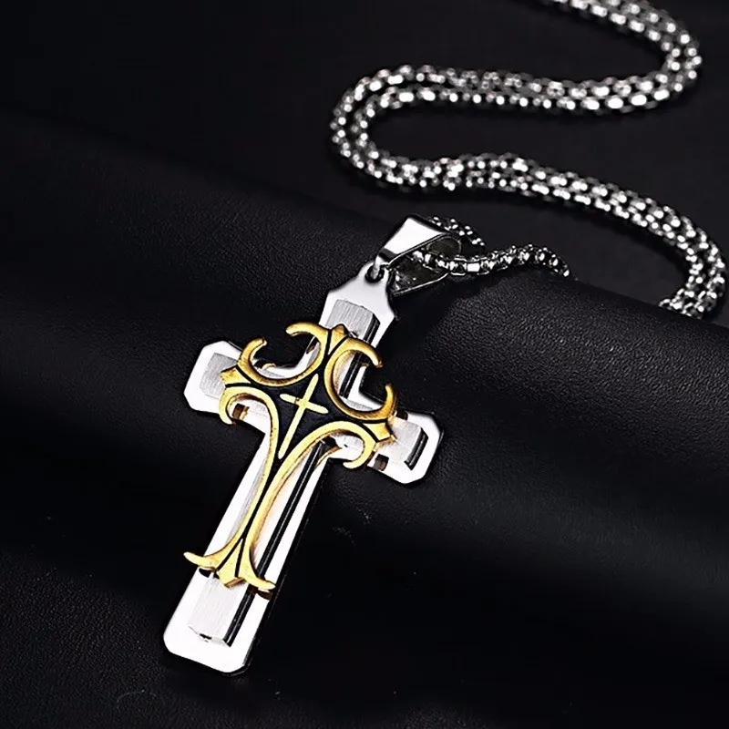 ChaÃ®ne Avec Croix Pour Homme Pendentif Croix En Bargain Or Pour Homme