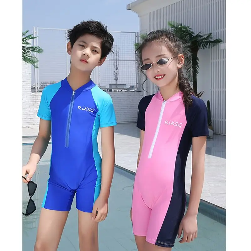 Детский купальник, Детский костюм для дайвинга Детский Гидрокостюм для мальчиков и девочек, сохраняющий тепло, цельный купальный костюм с длинными рукавами и защитой от ультрафиолетового излучения
