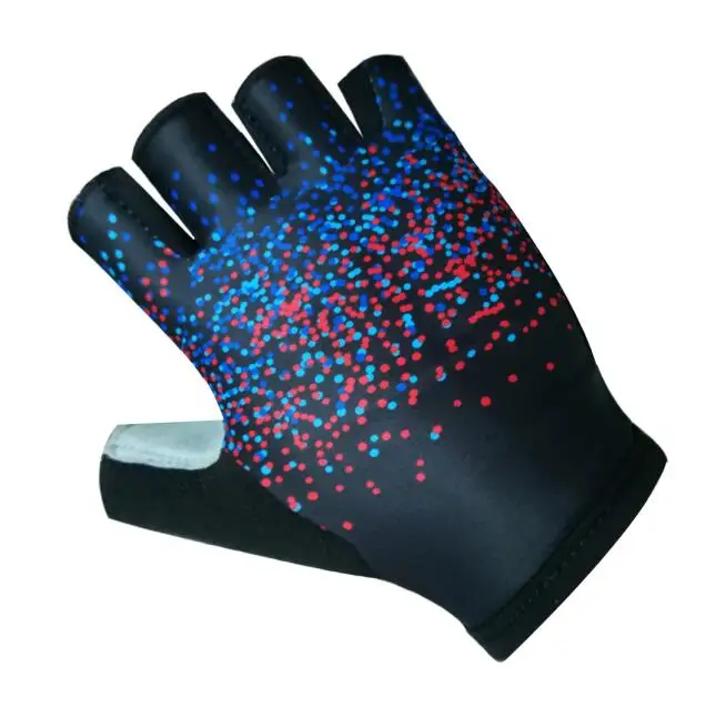 Горячие летние велосипедные перчатки гель Половина пальца ударопрочный спортивные перчатки для спортзала MTB горный велосипед перчатки для мужчин/wo мужчин Antil-skip - Цвет: 2