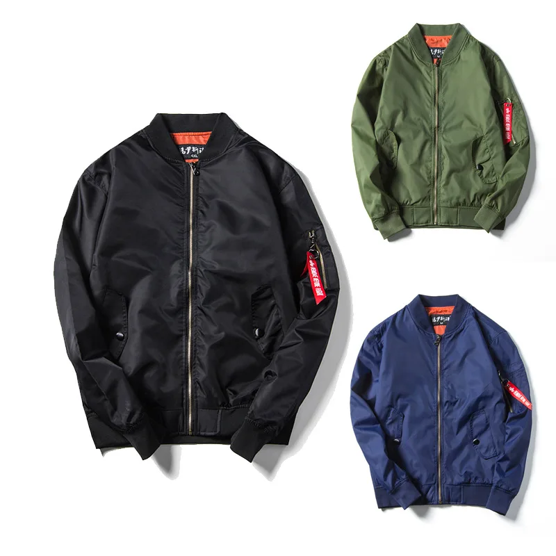 

Men 'S Jacket Creative Print Zipper Outdoor Stylish Durable Jacket New Style Flight Suit Jacket Coat European And American South