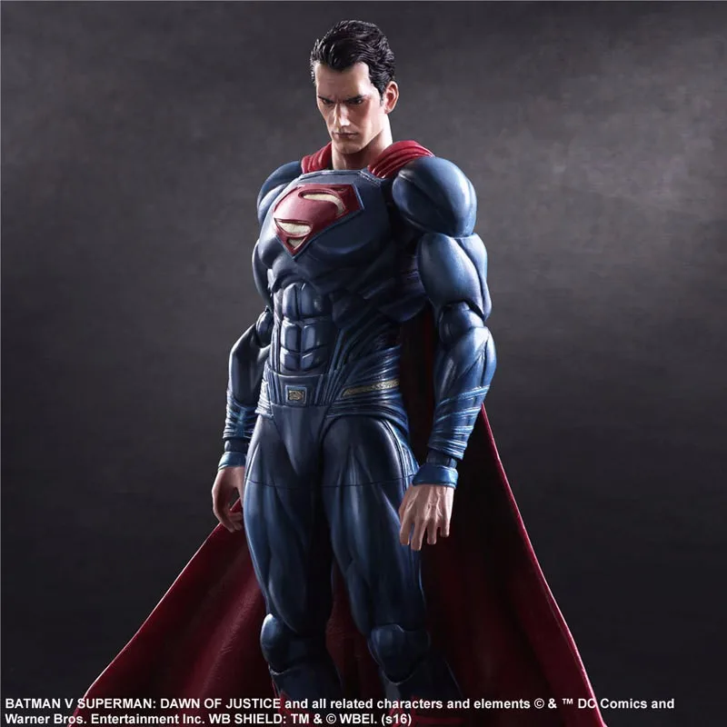 Play Arts 25 см Супермен DC Лига Справедливости Супер герой ПВХ Фигурки игрушки