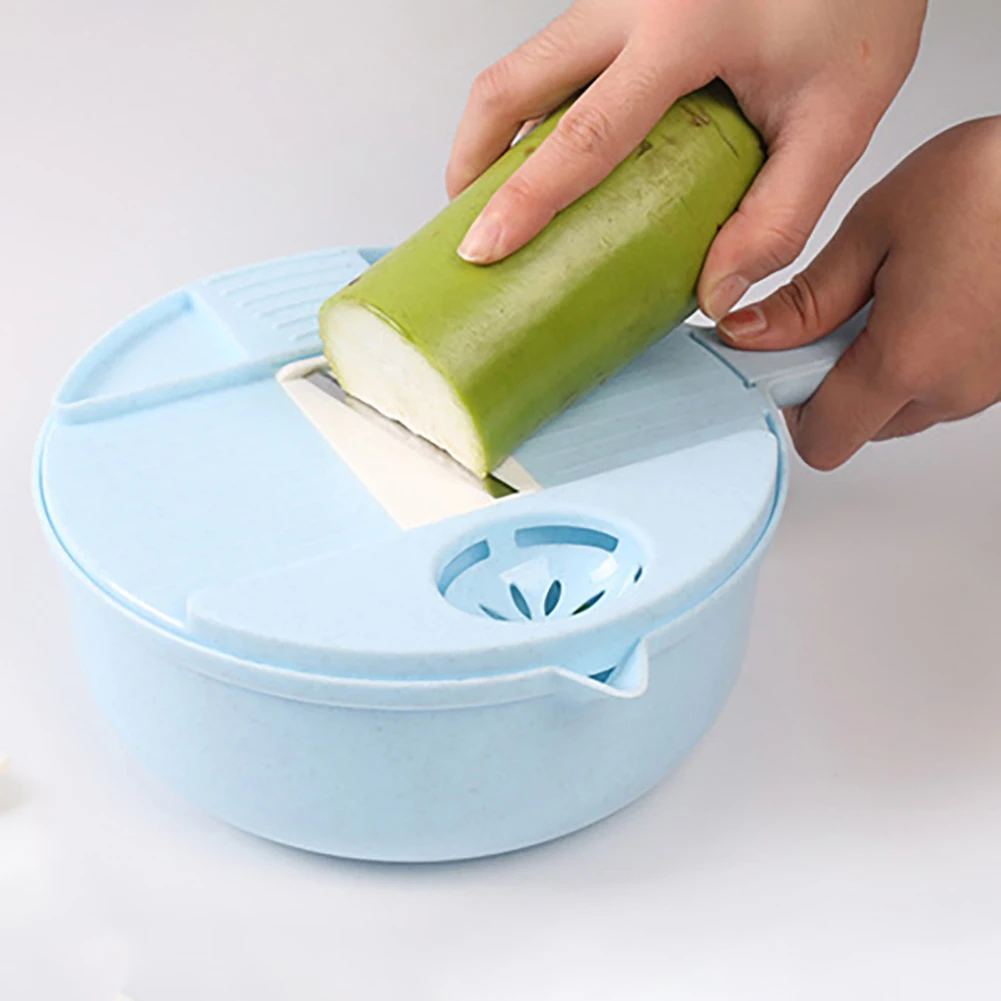 

9 IN 1 Multi-function Food Chopper Carrot Potato Grater Manual Onion Cutter Easy Food Chopper Slicers Kitchen Gadget