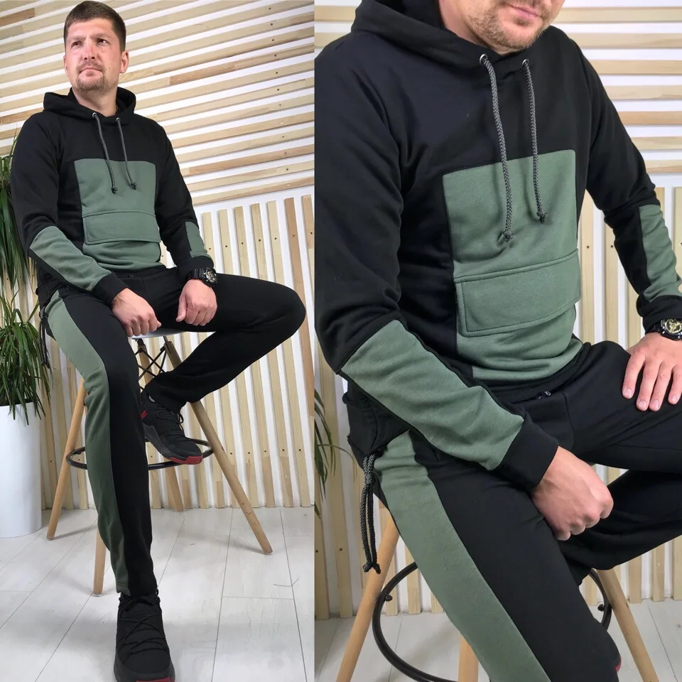 Tracksuit For Men 2 Pieces Set New Fashion Sporting suit Men Tracksuit Hoodie Spring Autumn Men Brand Clothes Hoodies+Pants