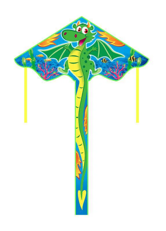 New Arrive Outdoor Fun Sports 55 inch Dragon Kite /Kites With Handle And Line For Kids Gifts