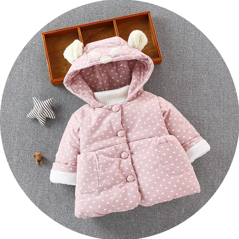 2019 Children Jackets for Girls Winter Cotton Coat Baby Winter Coats Kids Warm Outerwear Hooded Coats Snowsuit Overcoat Clothes