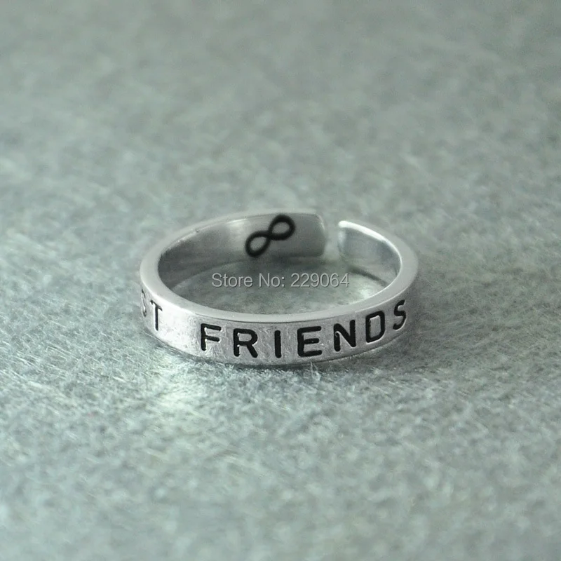 

Personalized alloy ring, Hand stamped ring, Engraved ring, Customized jewelry, personalized jewelry, Friendship Ring
