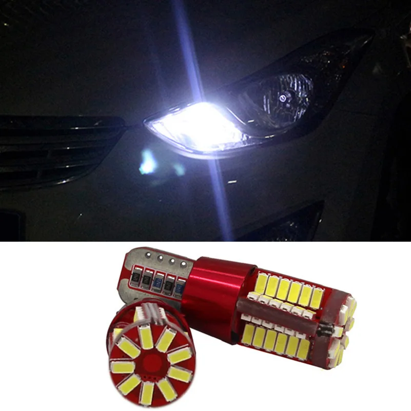 Габаритные парковочные огни 2x Canbus T10 W5W для Hyundai Solaris Accent I30 IX35 Tucson Santa Fe Elantra I20 Creta Getz