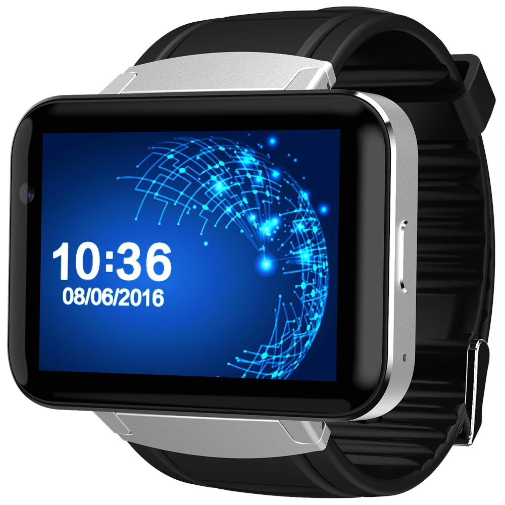 

DOMINO DM98 2.2 inch Android 4.4 3G Smartwatch Phone MTK6572 Dual Core 1.2GHz 4GB ROM Camera Bluetooth GPS Smart Watch