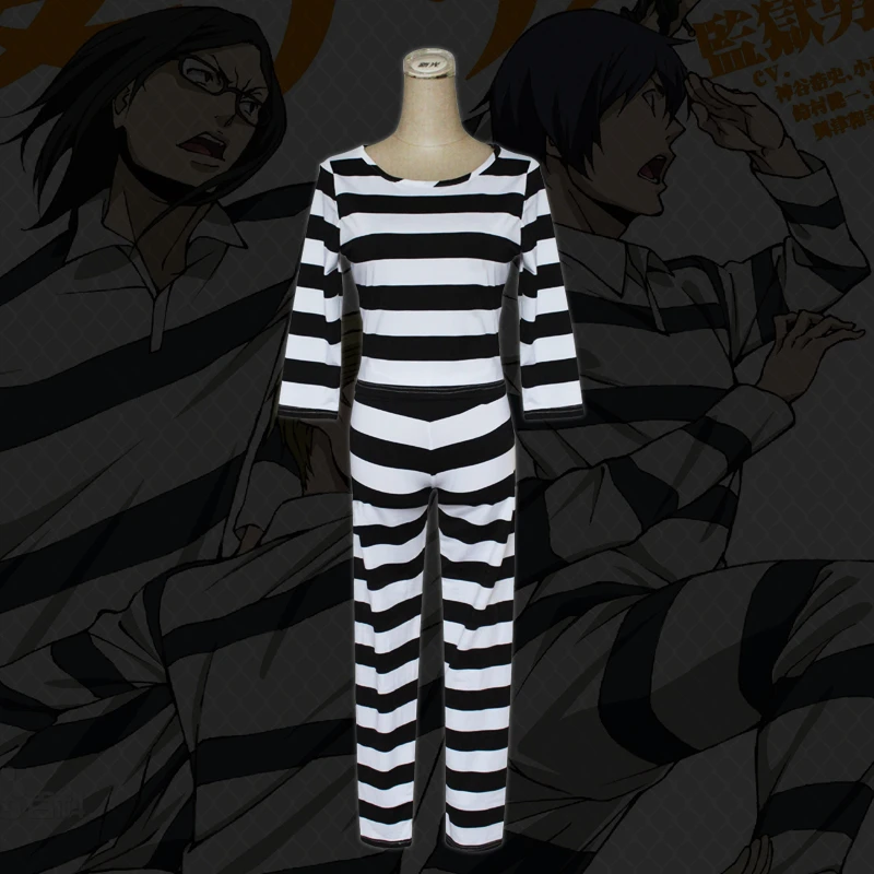 アニメ刑務所スクールコスプレ衣装白木芽衣子緑川ハナ刑務所制服女性パジャマスーツ Tシャツ パンツ Prison School Cosplay Cosplay Costumeprison Uniform Aliexpress