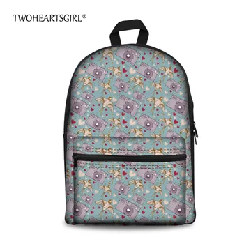 TWOHEARTSGIRL Designer Camera Pattern School Bags Casual Children Kids Canvas Schoolbag Cool Teen Girls Child Bookbag Mochila
TWOHEARTSGIRL Designer Camera Pattern School Bags Casual Children Kids Canvas Schoolbag Cool Teen Girls Child Bookbag Mochila