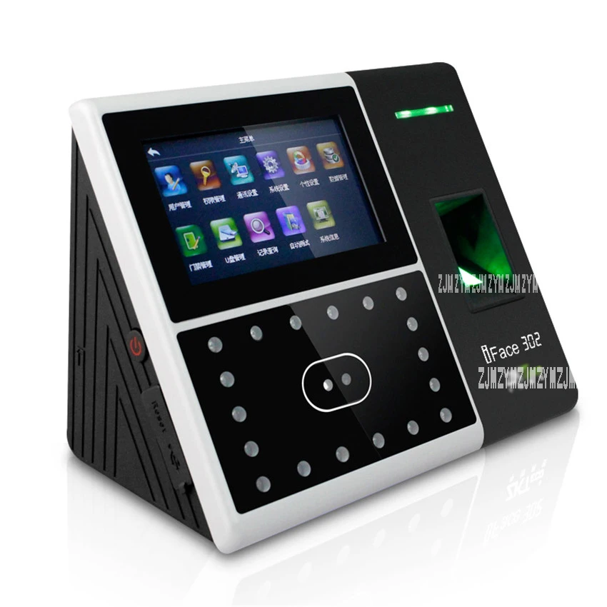 Iface302 فيزو e بصمة التحكم في الوصول الوقت آلة presenze يخدع TCP/IP دي لينكس فيزو وقت على مدار الساعة تسجيل 12 فولت الأسود