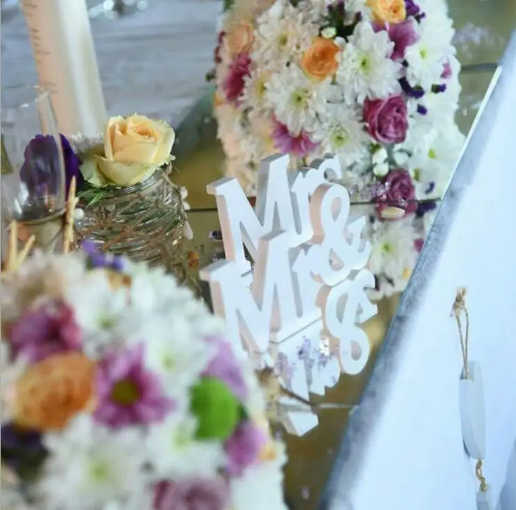 Свадебные вечерние аксессуары Mr & Mrs свадьба знак ПВХ украшения Mariage свадебные