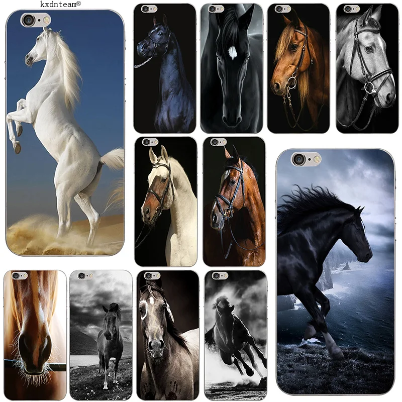 Amazing Horse Animal Soft Phone Cases TPU Silicon Transparent Cover for