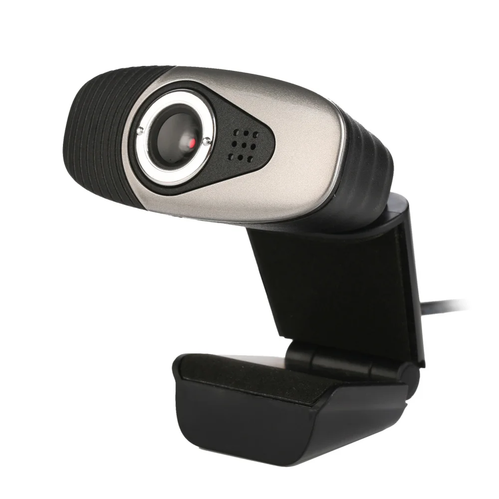 HXSJ USB 2,0 Цифровая видео веб-камера Веб-камера HD пикселей с звукопоглощающим микрофоном Микрофон для настольного ПК Lap - Цвет: Черный