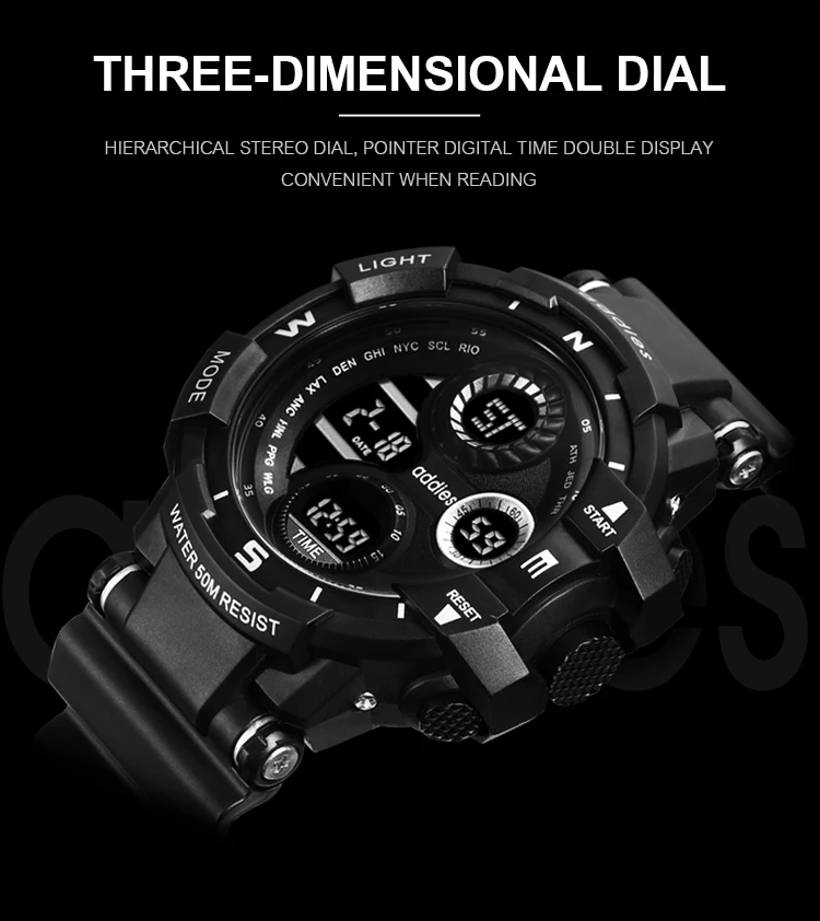 AIDIS бренд G стиль Мужские Цифровые часы шок военные спортивные часы модные водонепроницаемые электронные наручные часы мужские s Relogios