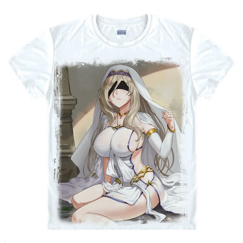 Coolprint Goblin Slayer футболка Goburin Sureiya Priestess Onna Shinkan Повседневная футболка премиум-класса футболки с короткими рукавами и принтом - Цвет: Style 8