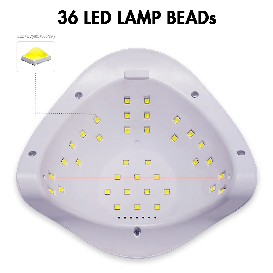 OMlove SUN X5 Plus, УФ светодиодный светильник для ногтей, ЖК-дисплей, 36 светодиодный s лампа для ногтей, для маникюра, отверждения, Гель-лак, автоматическое распознавание, Сушилка для ногтей