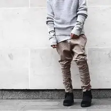 justin bieber Black/Green/Grey/ khaki side zipper harem pants men jogger mens jumpsuit club wear chinos yezzy fear of god