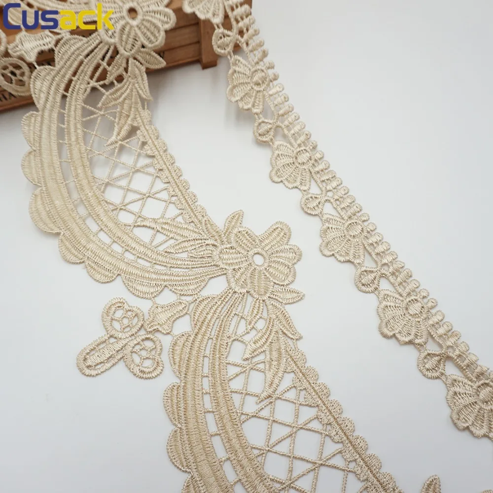 

Cusack 2 yards 12.9 cm Lace Ribbon Trims for Sofa Curtain Trimmings Home Textiles Applique Polyester High Quality
