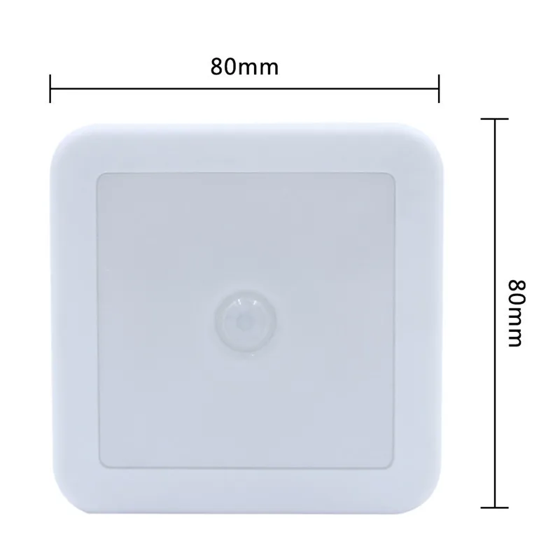 Ночной светильник с 6 светодиодами с датчиком движения, Ночной светильник, прикроватный беспроводной настенный светильник, Автоматическое включение/выключение, лампа на батарейках